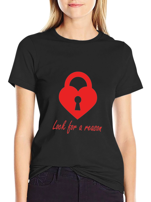 Heart Lock T-Shirt - Lock for a Reason Design