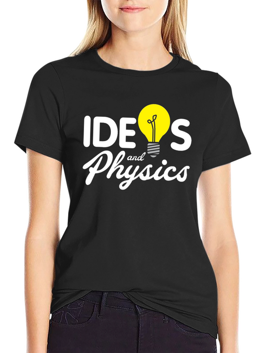Ideas and Physics Graphic T-Shirt - Black
