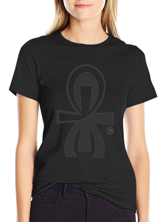 Black Graphic Tee - Ankh Symbol