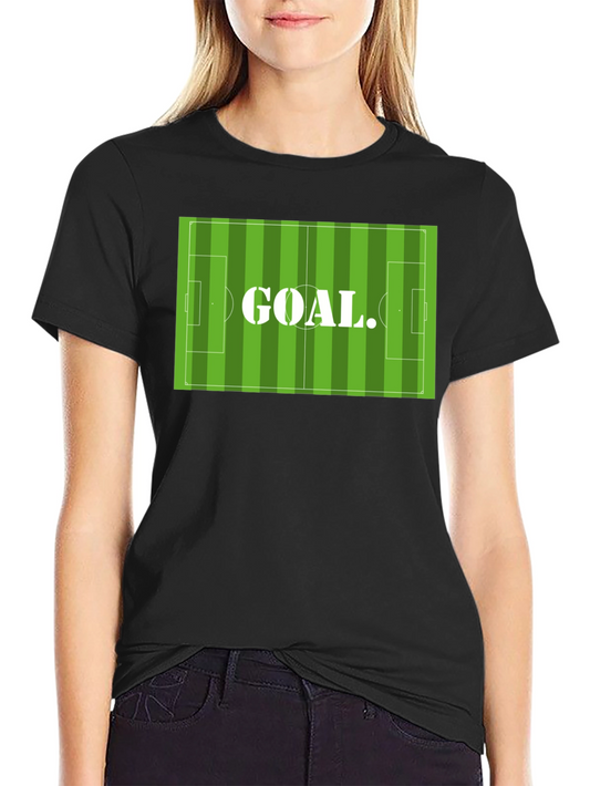 Soccer Field Goal Graphic T-Shirt