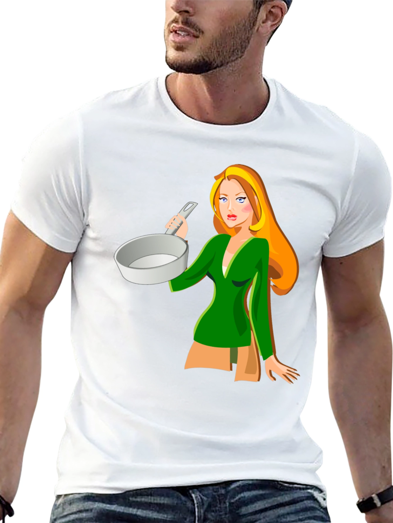 Cartoon Cook T-Shirt - Black