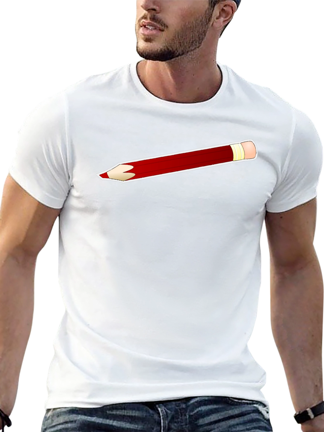 Pencil T-Shirt - Black Graphic Tee