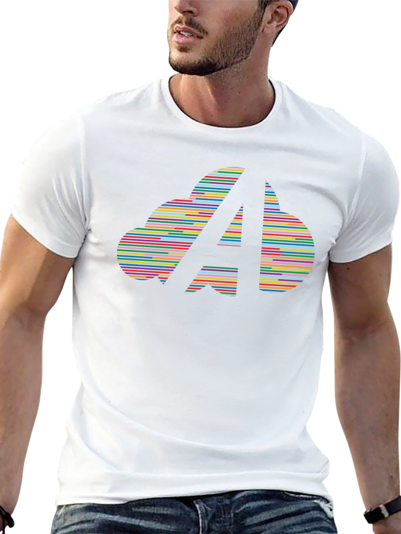 Retro A Cloud Black T-Shirt