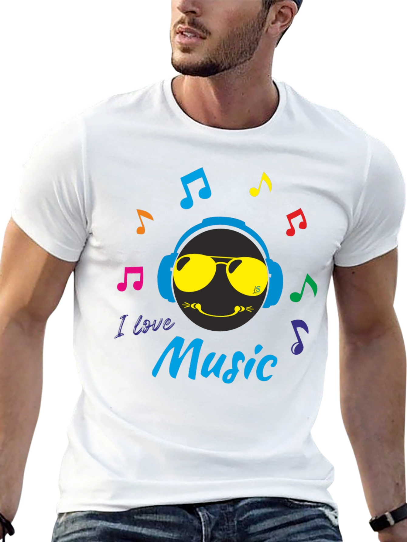I Love Music Graphic T-Shirt