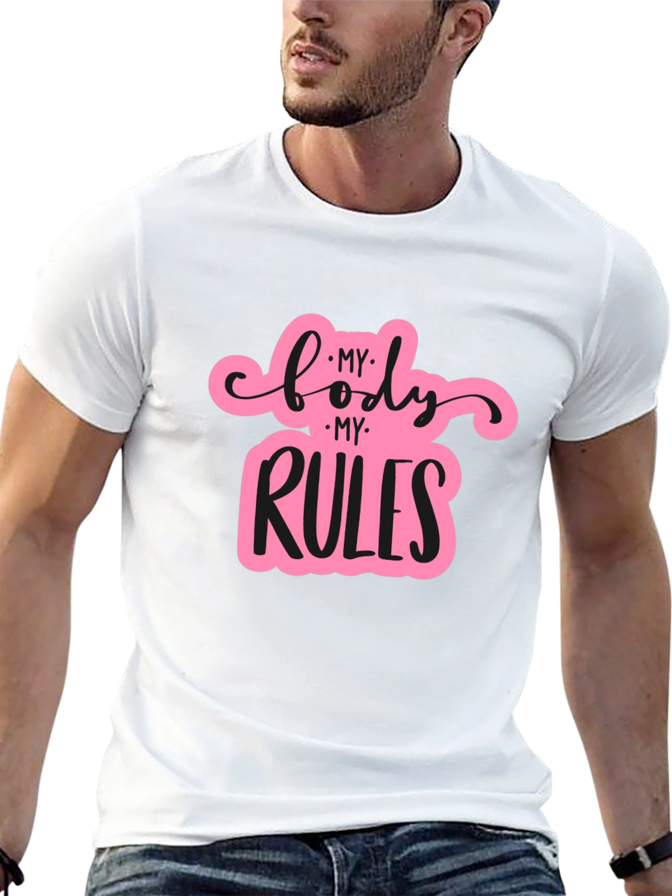 My Body My Rules Black T-Shirt