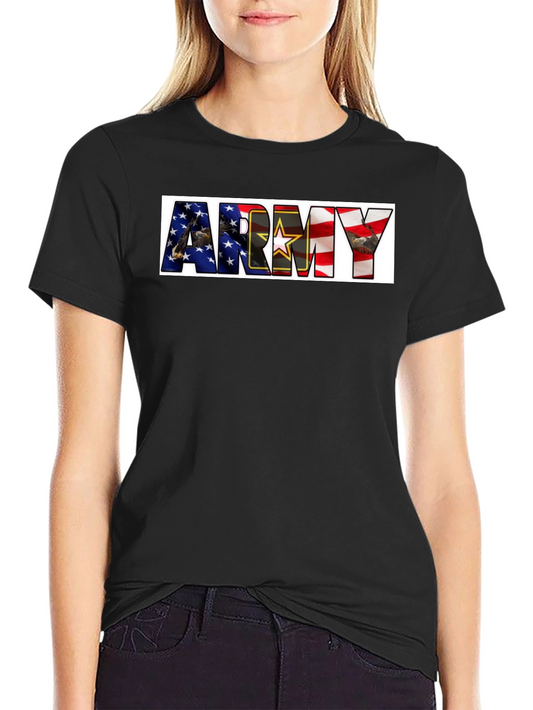Army Graphic T-Shirt - Patriotic Design