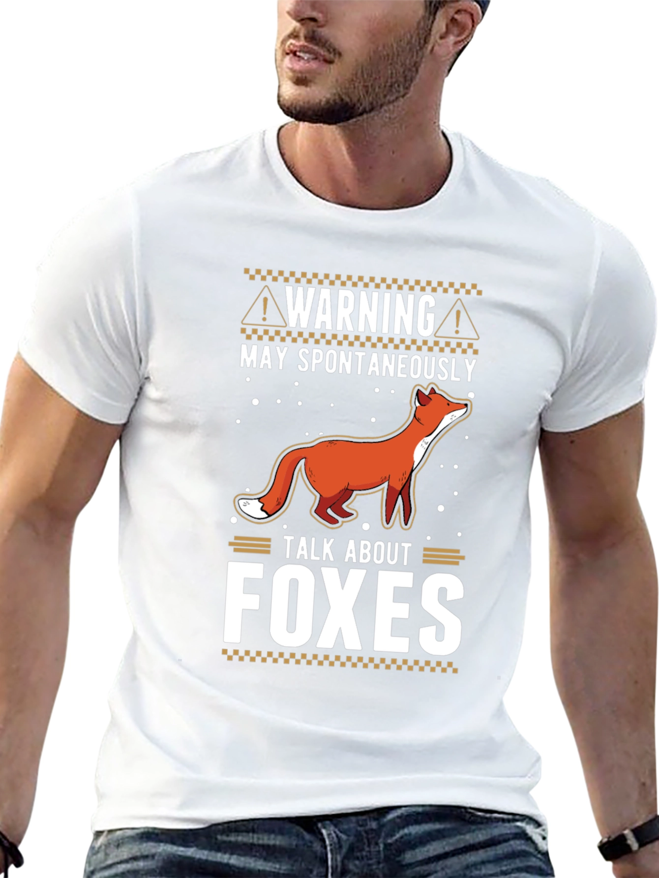 Warning May Spontaneously Talk About Foxes T-Shirt
