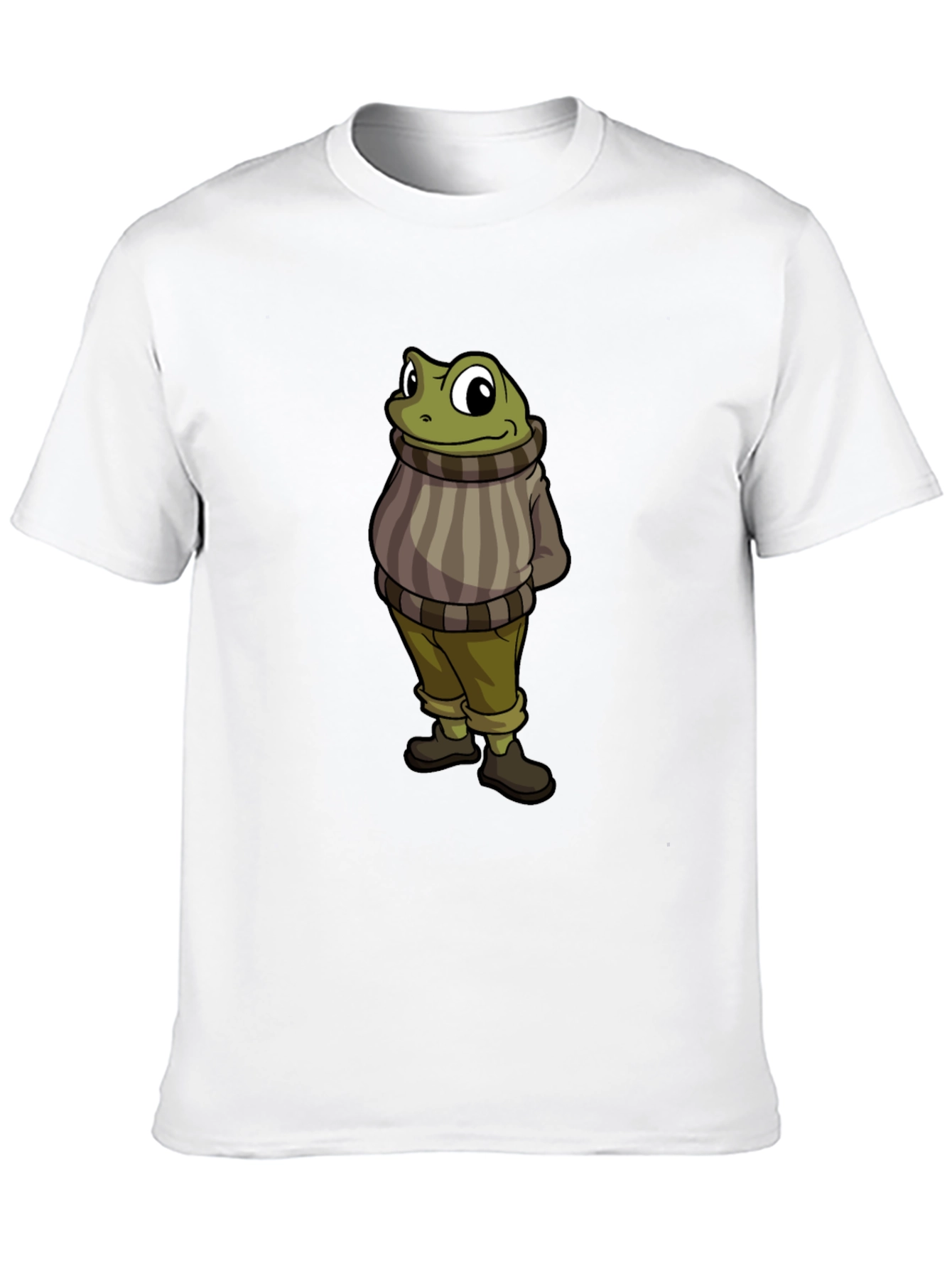 Frog in Sweater Graphic T-Shirt