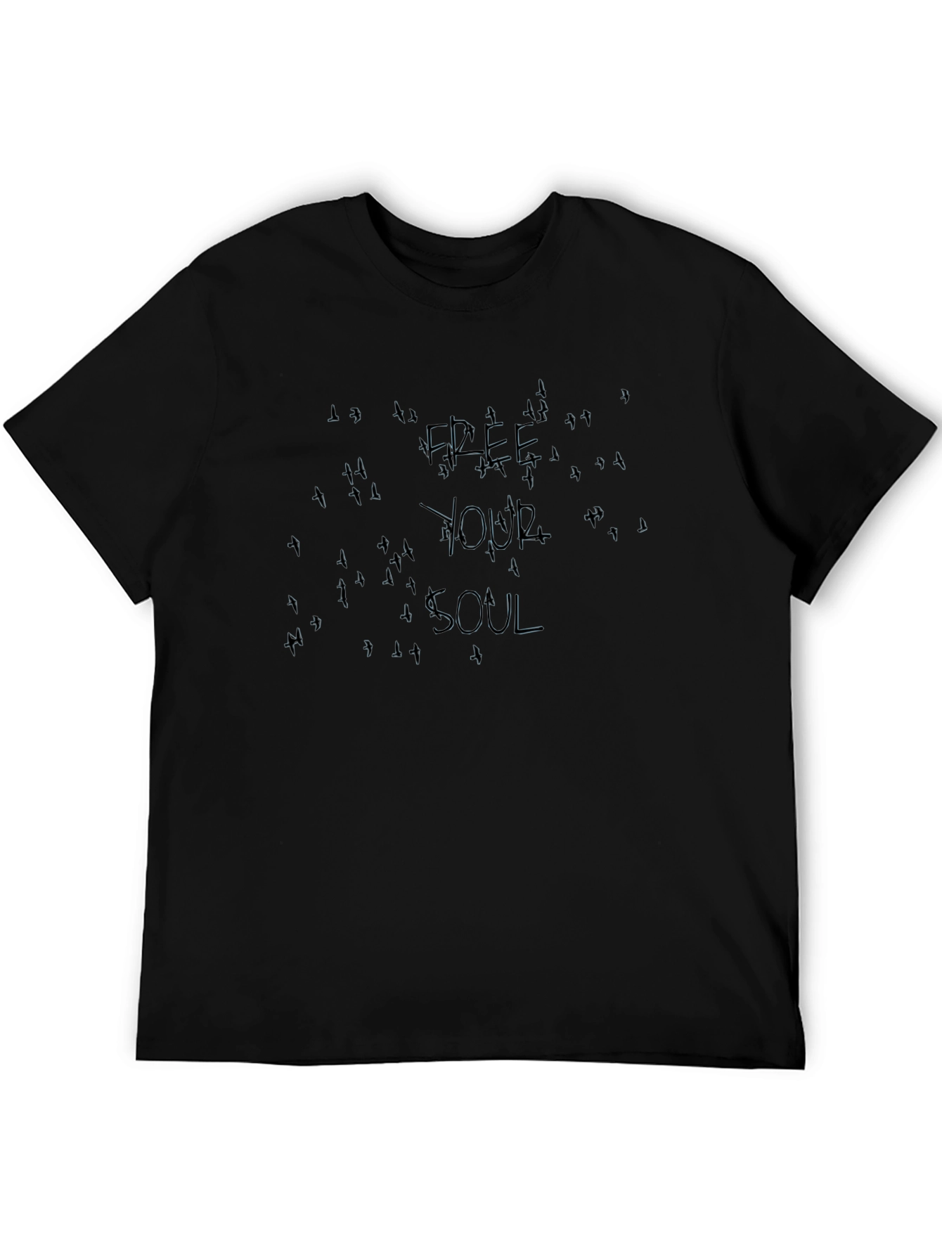 Free Your Soul Black Graphic Tee