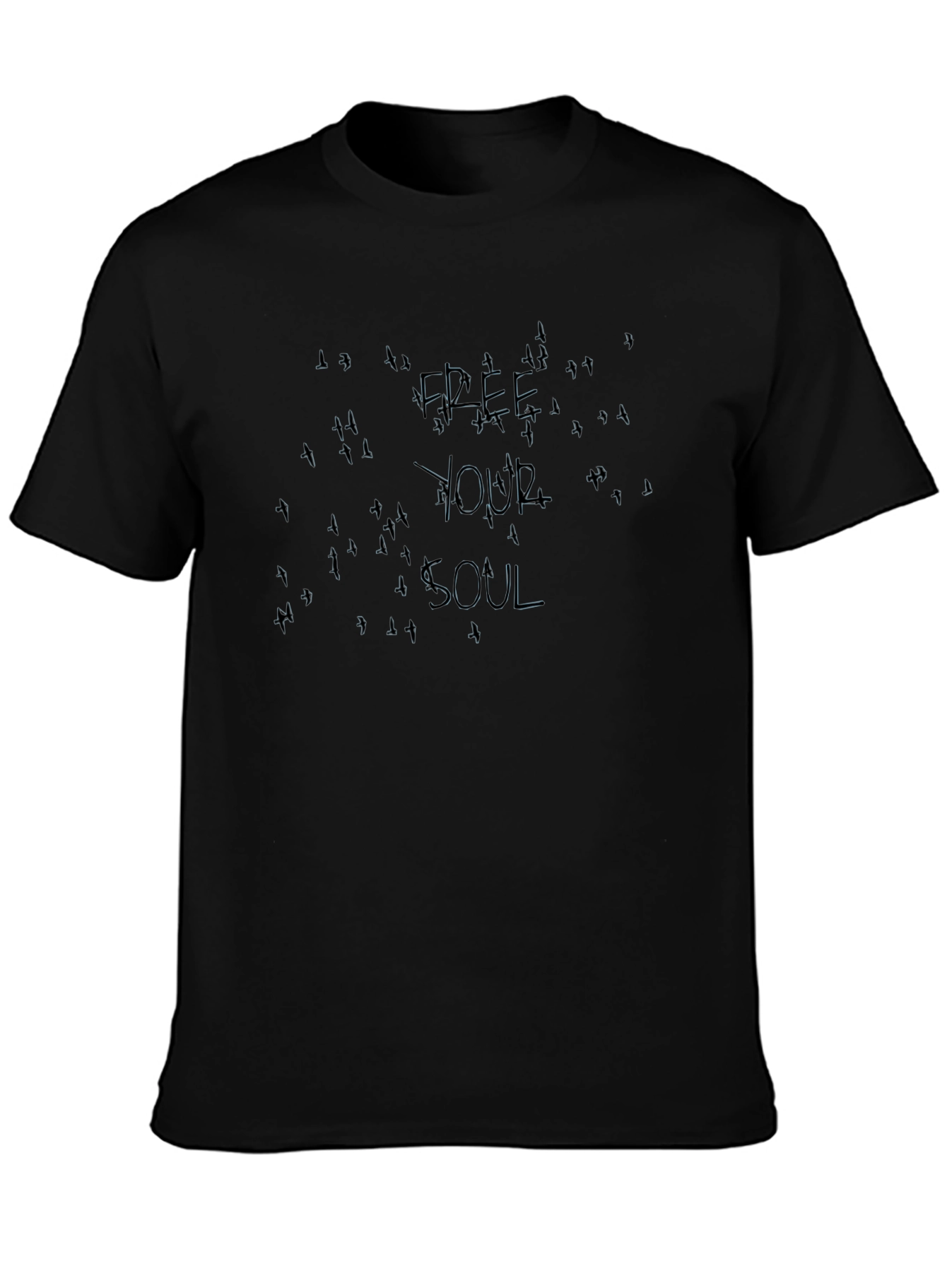 Free Your Soul Black Graphic Tee