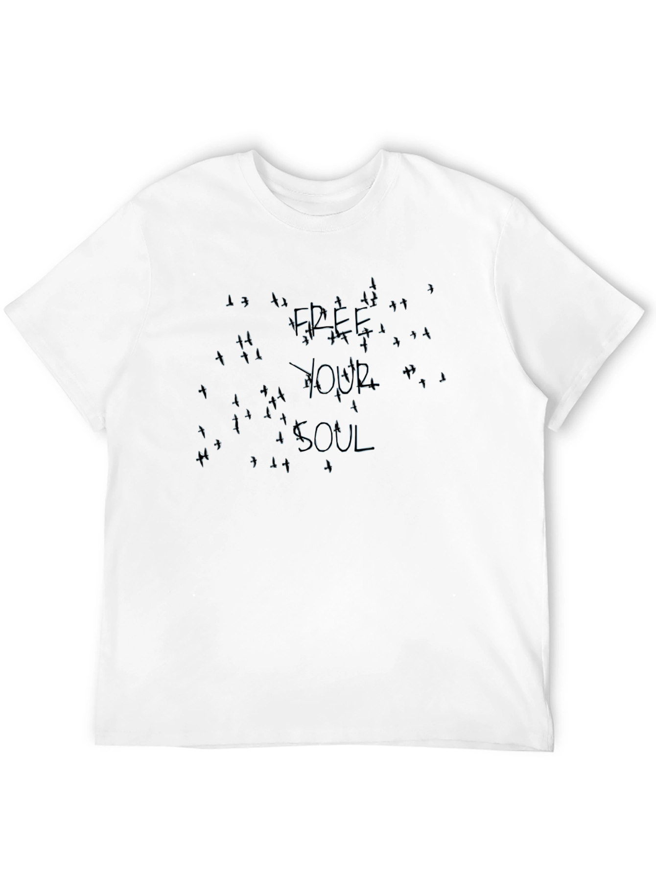 Free Your Soul Black Graphic Tee