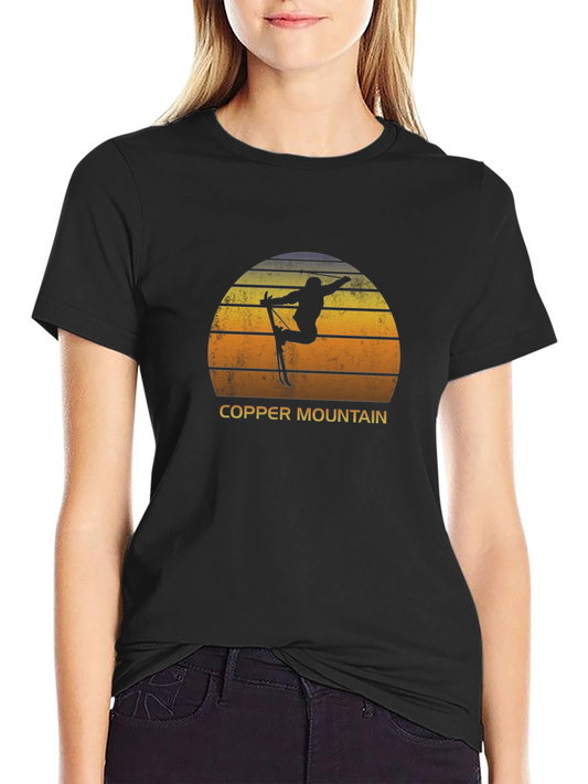 Copper Mountain Ski Silhouette Tee - Black