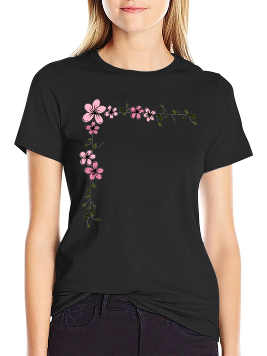 Cherry Blossom Graphic Tee - Casual Comfort