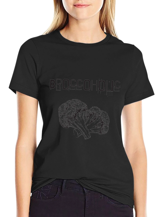 Broccoholic Black T-Shirt - Funny Vegan Apparel