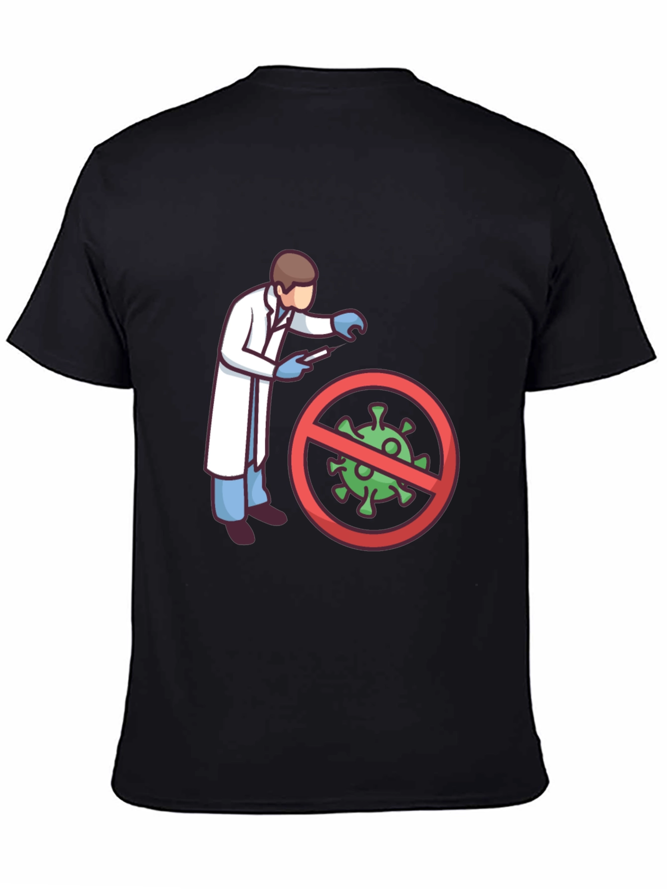 Scientist vs Virus Graphic T-Shirt
