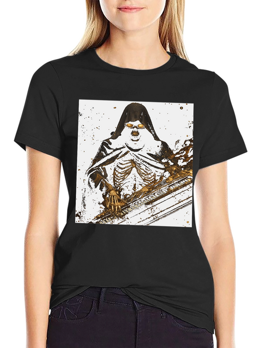 Grim Reaper Skeleton Graphic T-Shirt