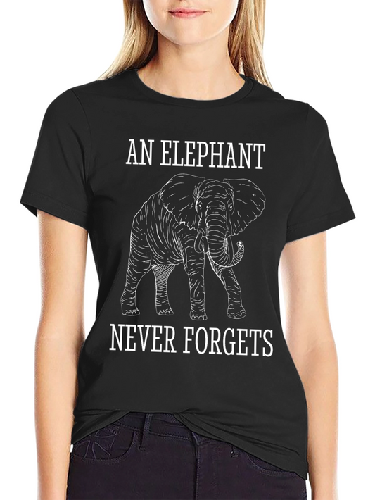 Elephant Never Forgets Graphic Tee