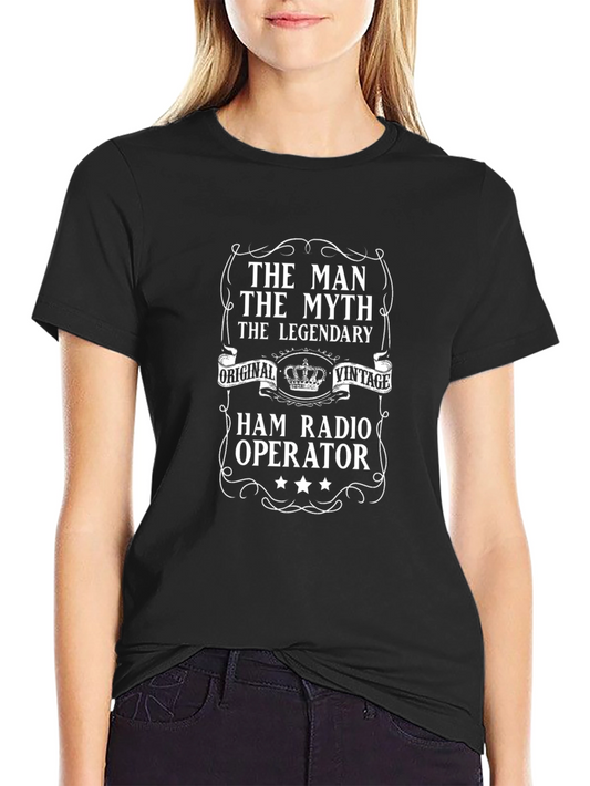 Ham Radio Operator Black T-Shirt