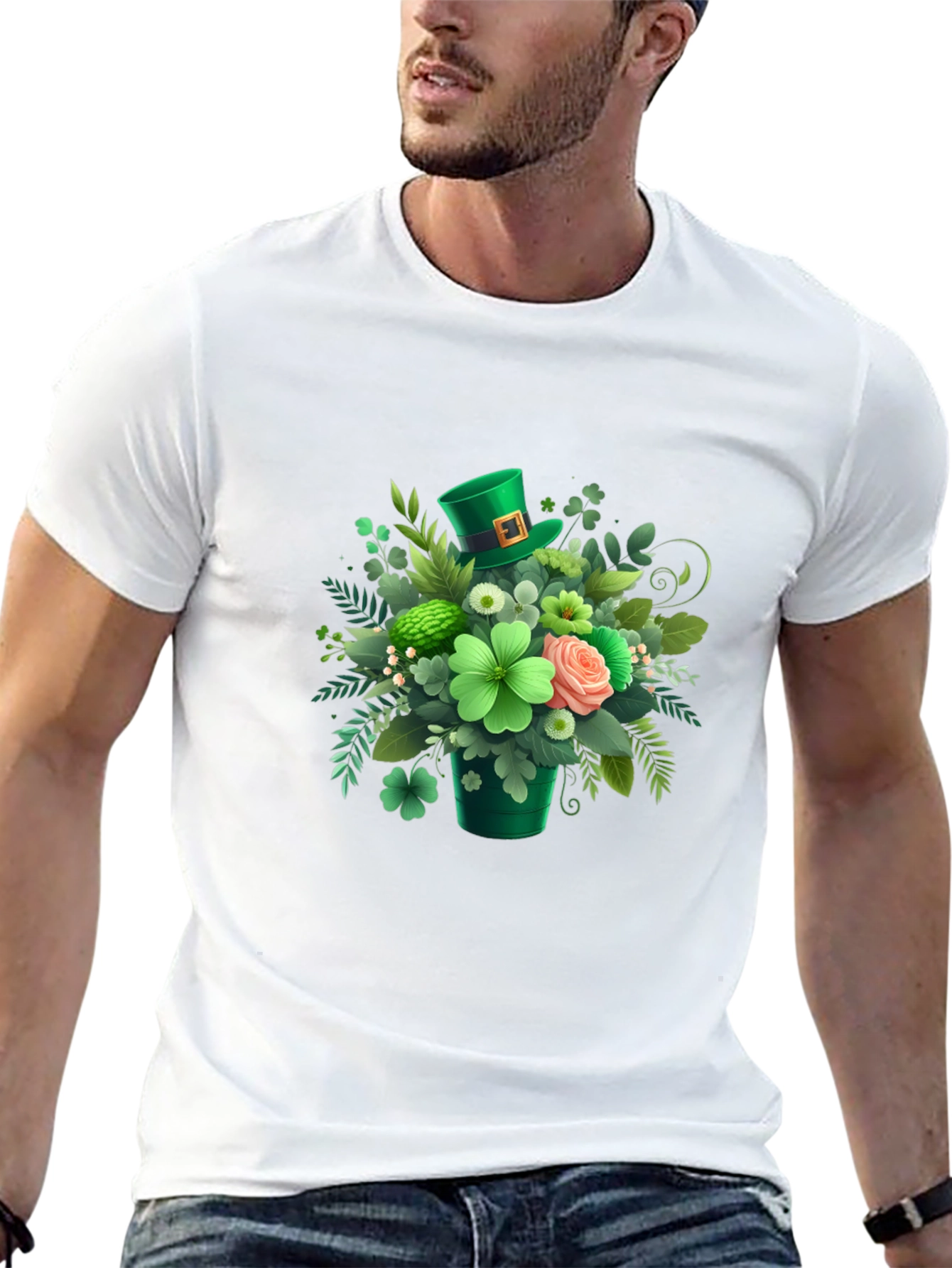 St. Patricks Day Floral Graphic T-Shirt