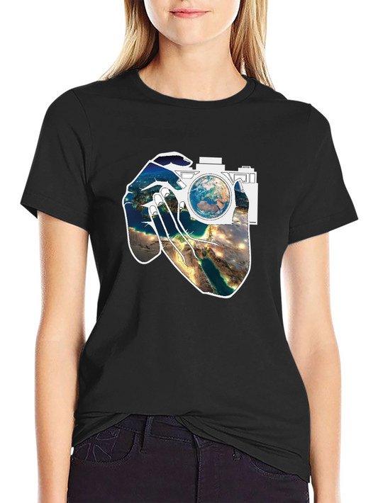 Earth View Camera Graphic Tee
