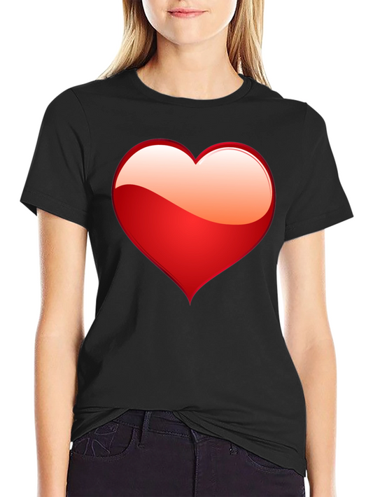 Heart Graphic Black T-Shirt