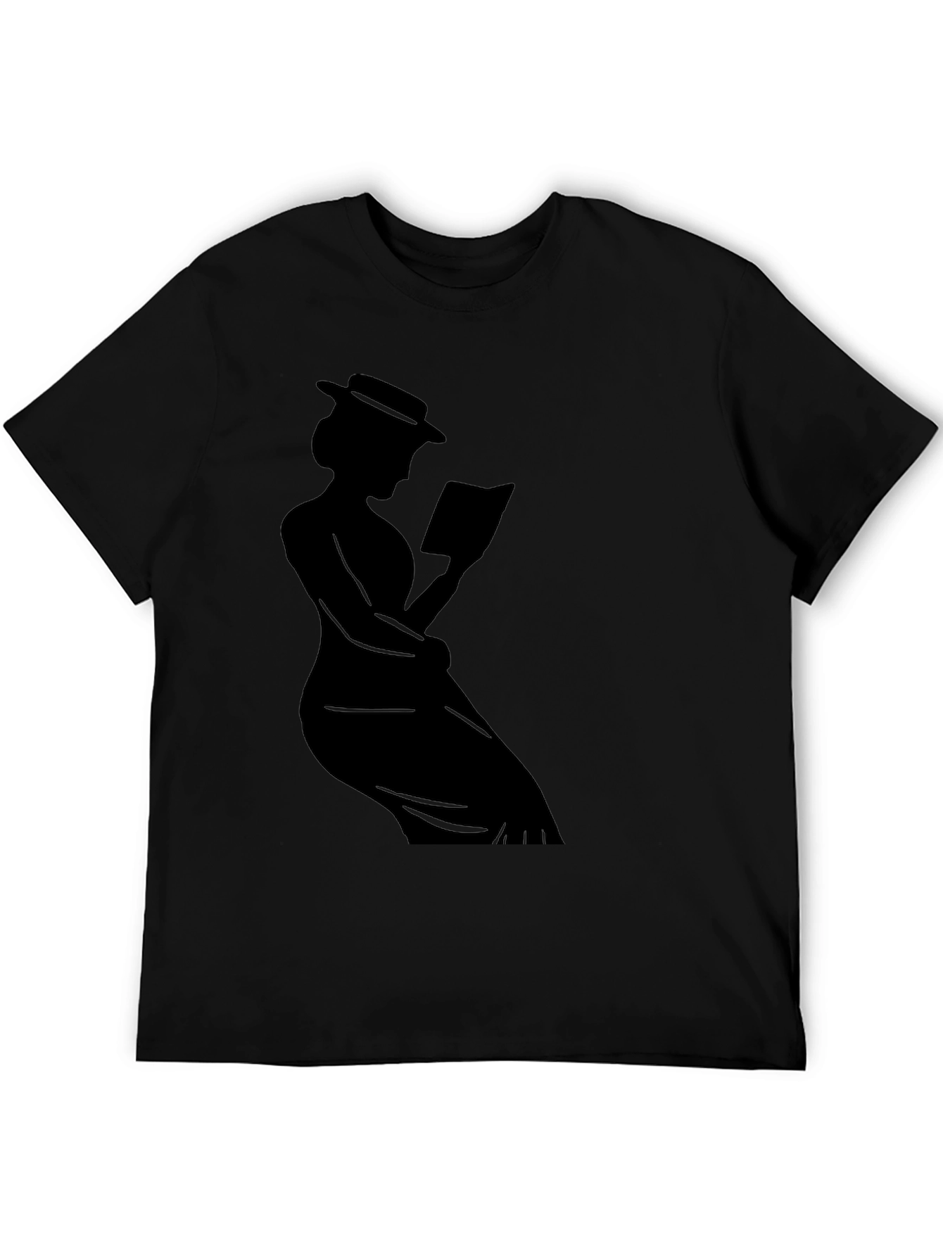 Silhouette Reader T-Shirt - Stylish Book Lover Tee