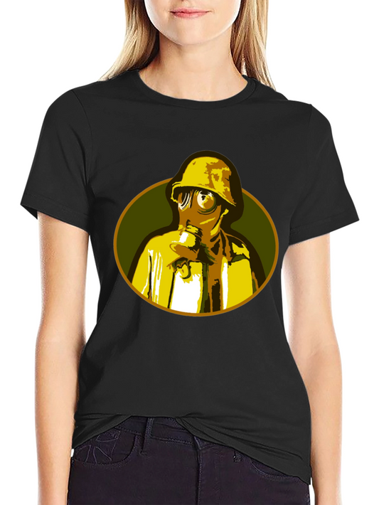 Gas Mask Graphic T-Shirt - Unique Retro Design