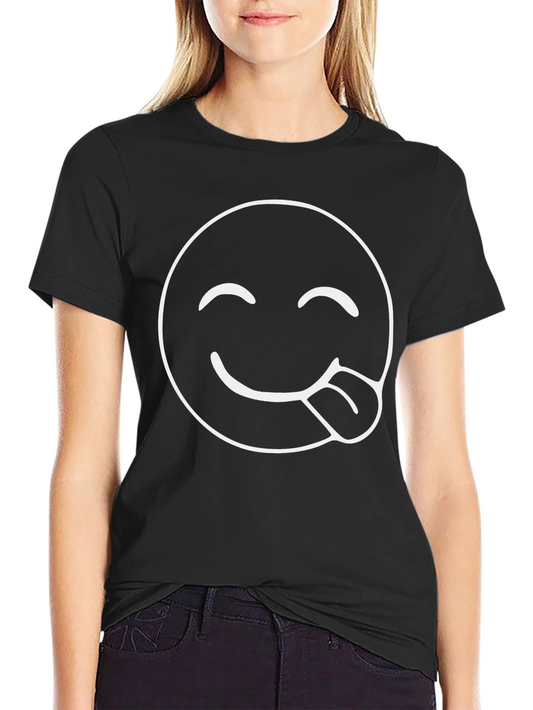 Funny Emoji T-Shirt - Cheeky Tongue Graphic Tee