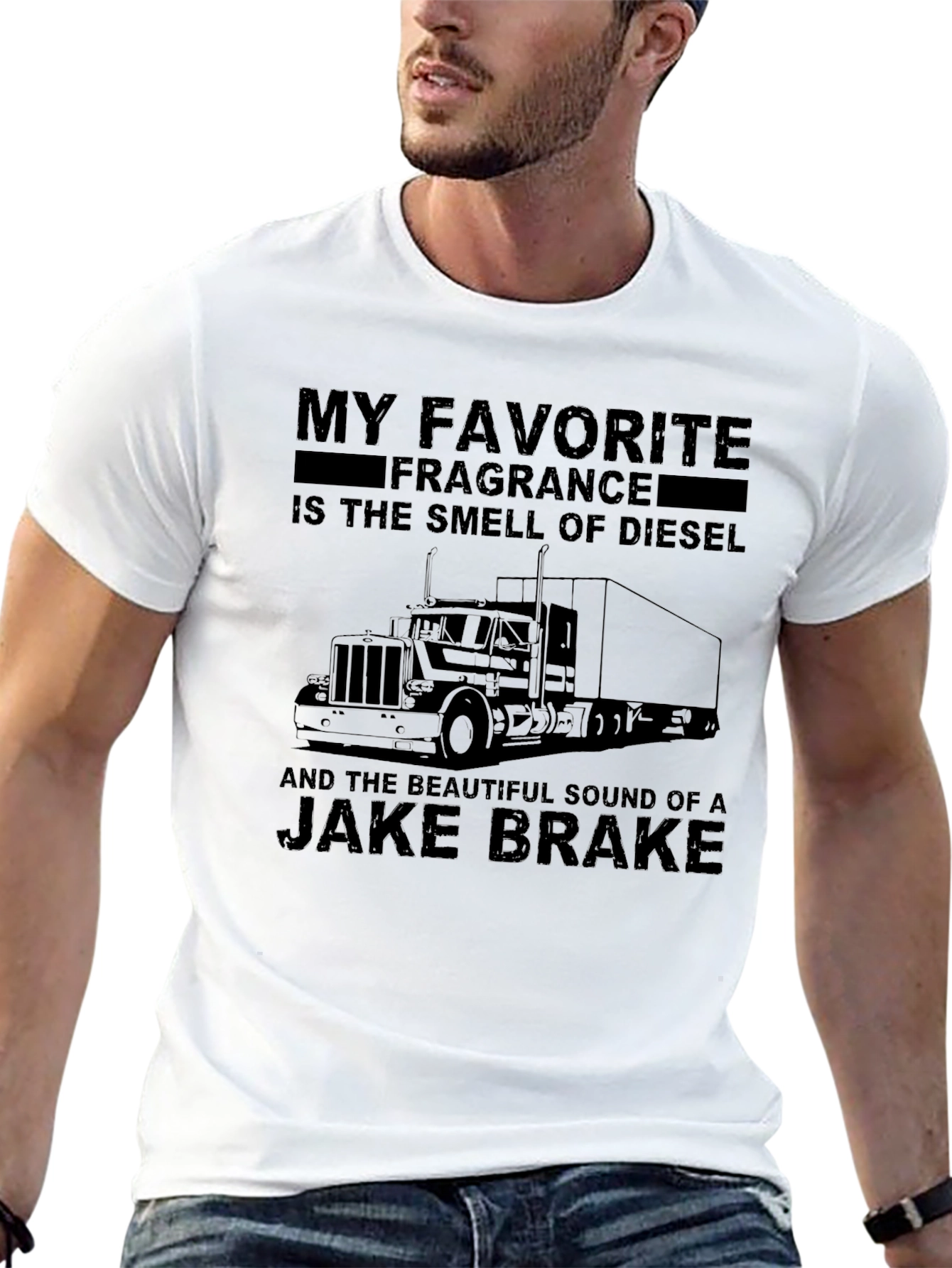 Diesel Smell Jake Brake T-Shirt - Trucker Gift