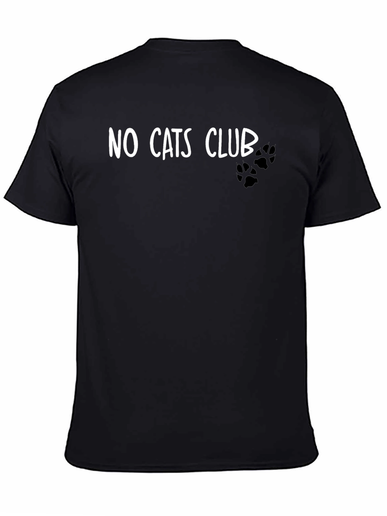 No Cats Club Black T-Shirt