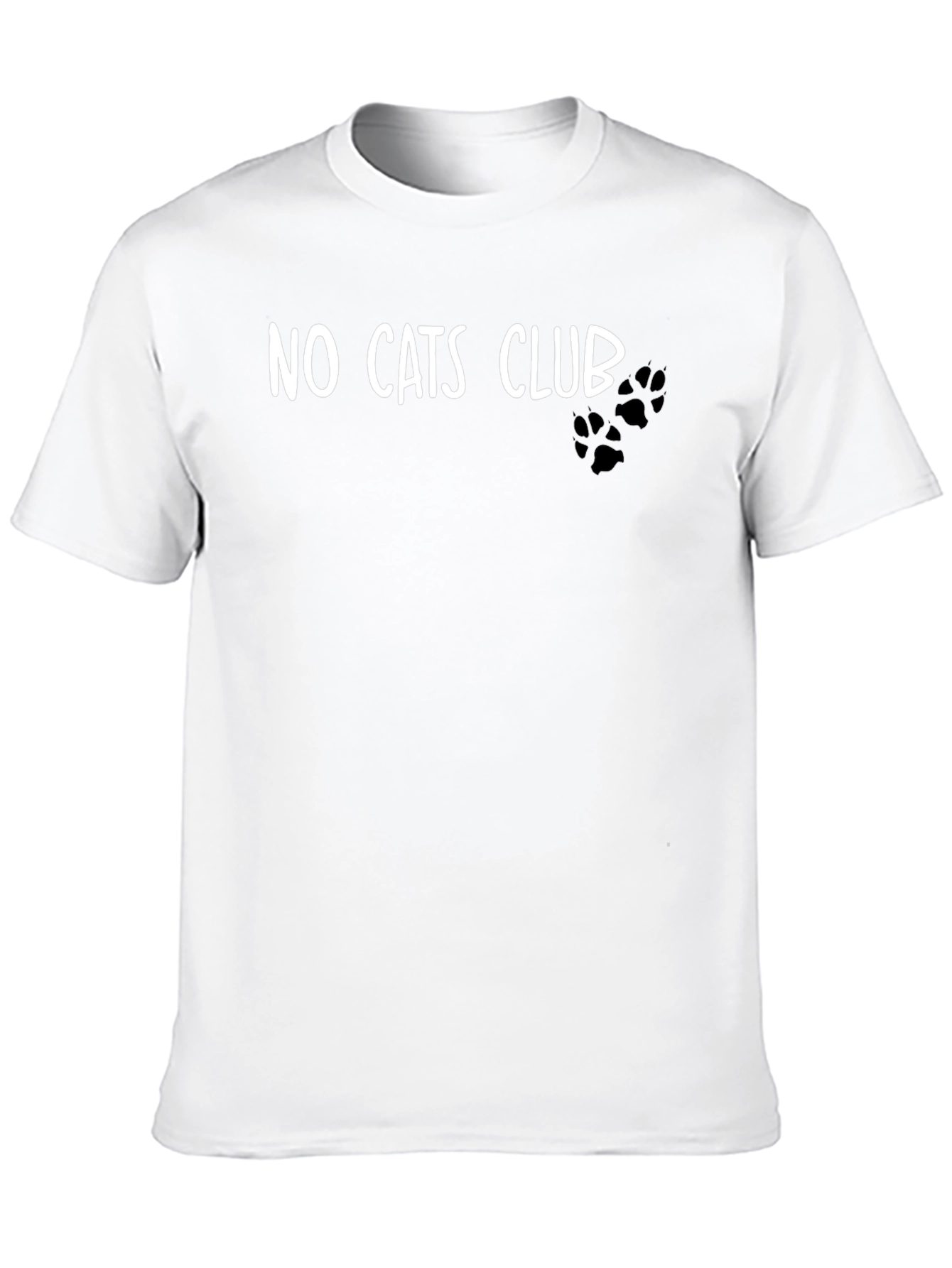 No Cats Club Black T-Shirt