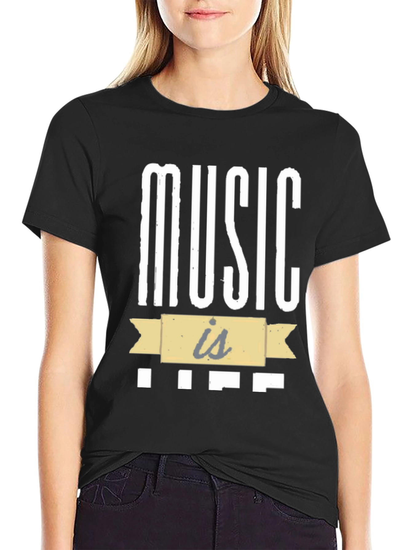 Music is Life Graphic Tee - Stylish Comfort