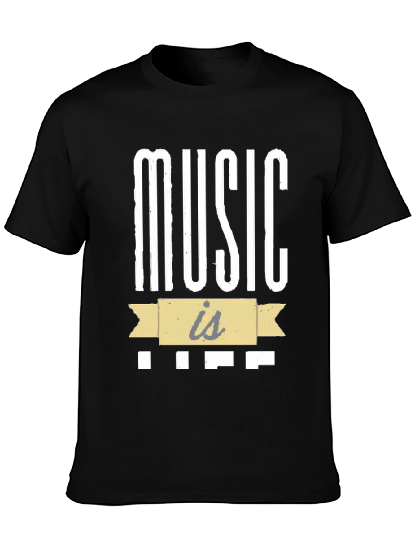 Music is Life Graphic Tee - Stylish Comfort