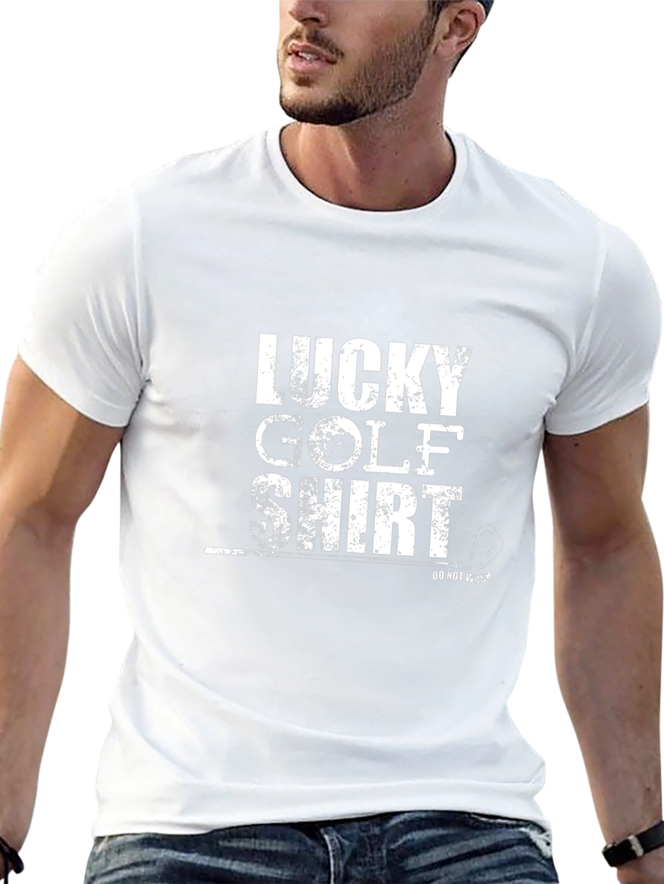 Lucky Golf Shirt - Mens Black Tee