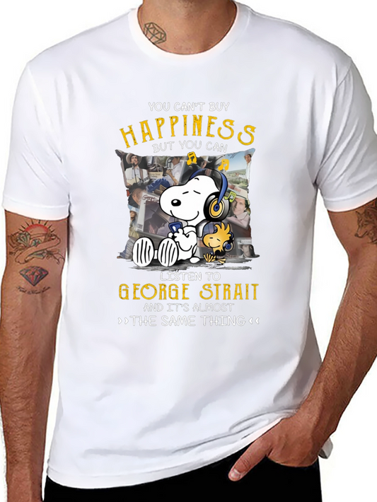 George Strait Snoopy T-Shirt - Music Lover Tee