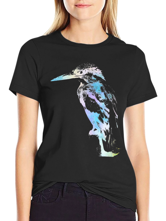 Kingfisher Graphic Black Tee