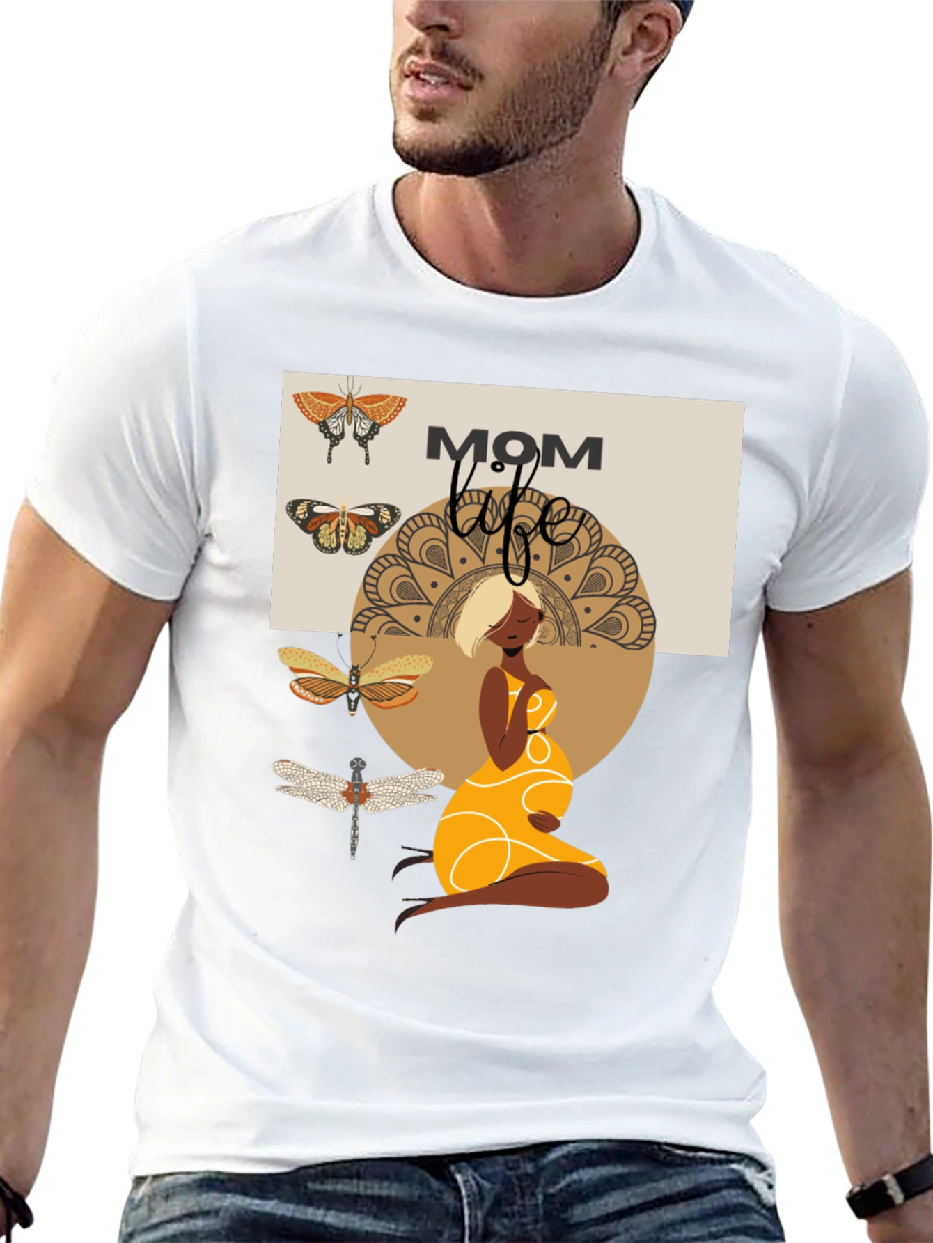 Mom Life Graphic Tee - Maternity T-Shirt