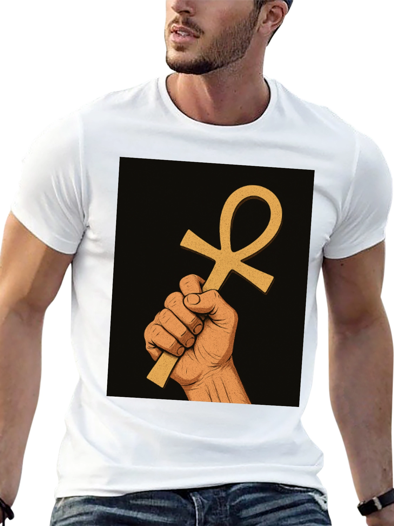 Ankh Symbol Hand T-Shirt