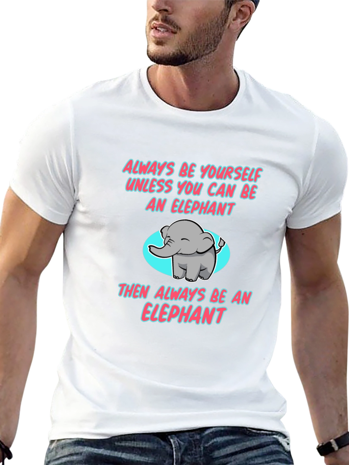 Elephant Graphic T-Shirt - Be Yourself!
