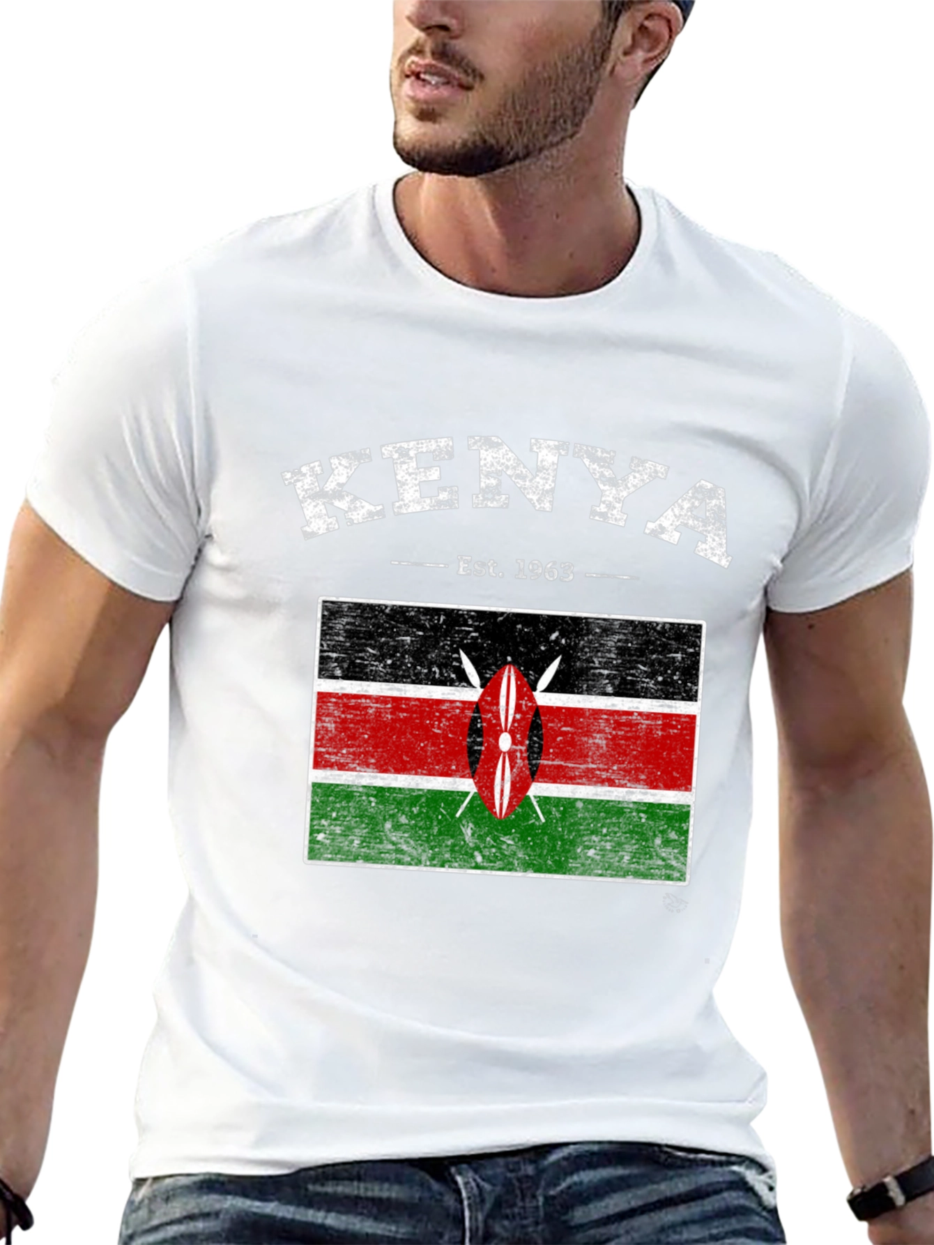 Kenya Flag Graphic T-Shirt - Est. 1963