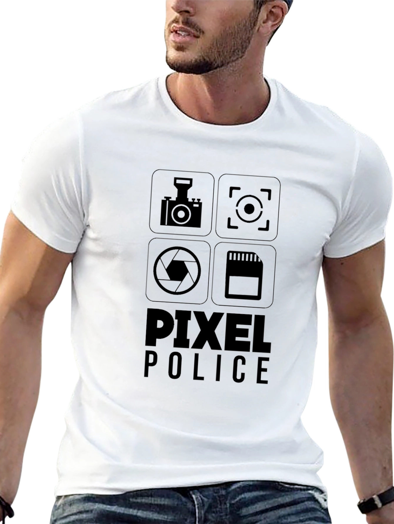 Pixel Police Graphic Tee - Photography Lovers T-Shirt