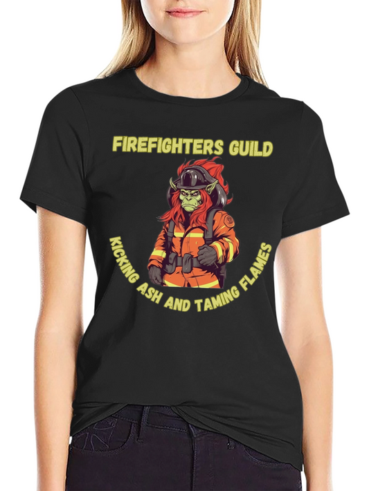 Firefighters Guild T-Shirt - Kicking Ash Taming Flames