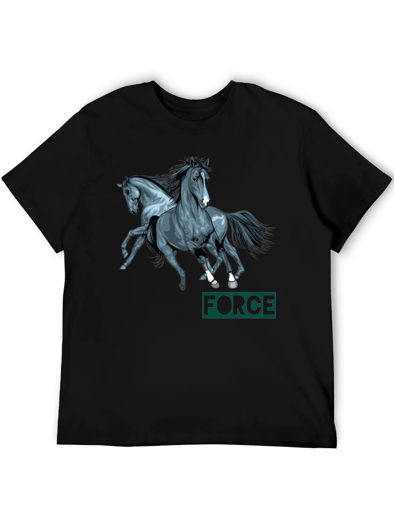 Horse Power Black T-Shirt