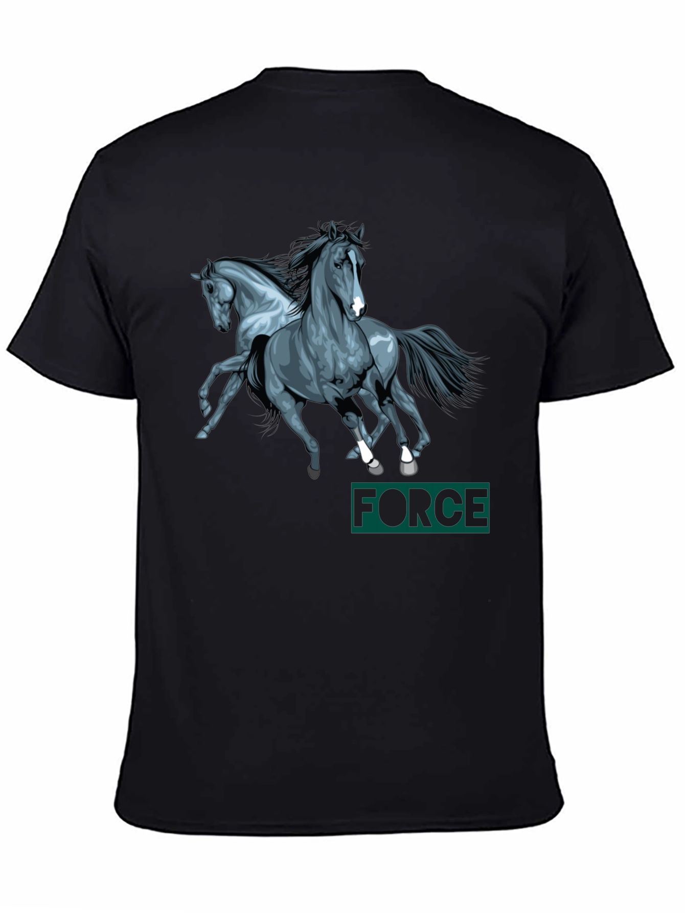 Horse Power Black T-Shirt