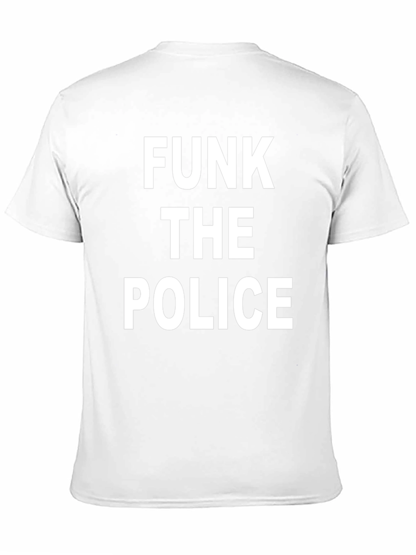 Funk the Police Graphic Tee - Black Cotton T-Shirt