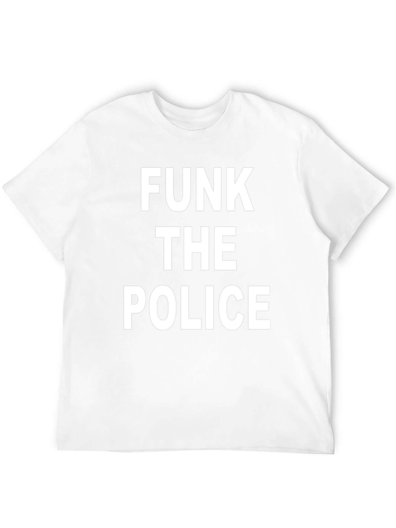 Funk the Police Graphic Tee - Black Cotton T-Shirt
