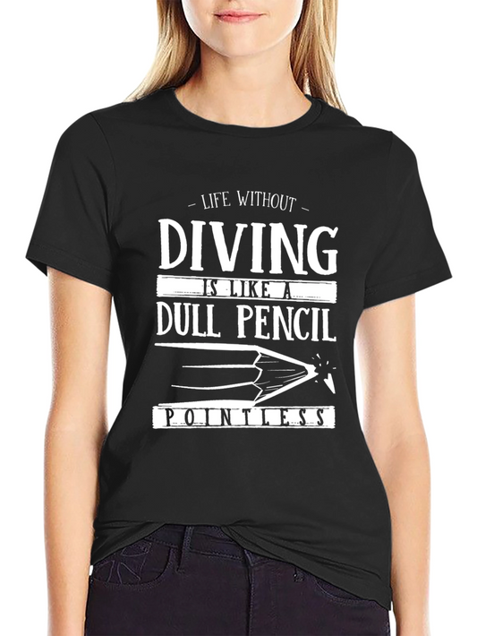 Diving Dull Pencil Graphic Tee