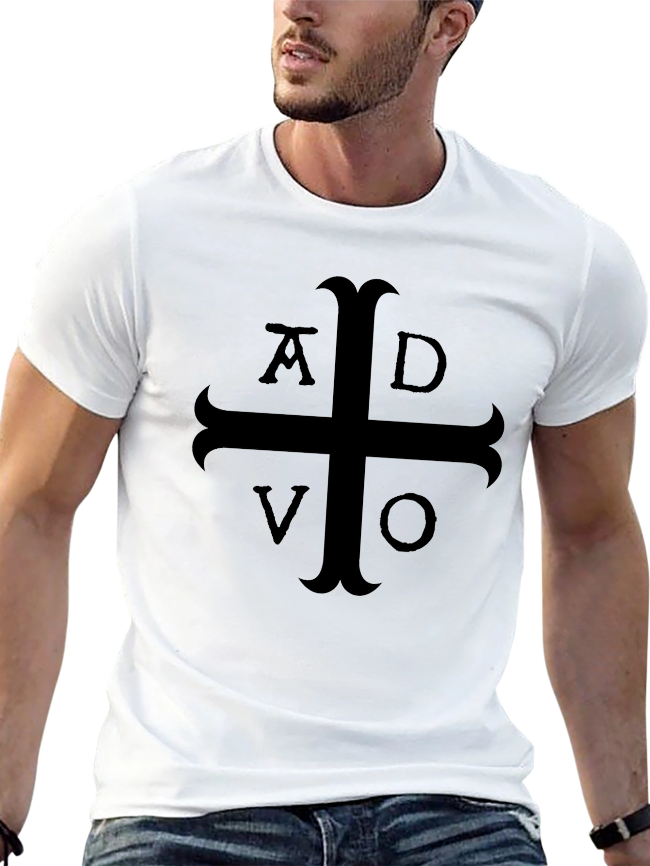 ADVO Cross Graphic T-Shirt - Classic Black Tee