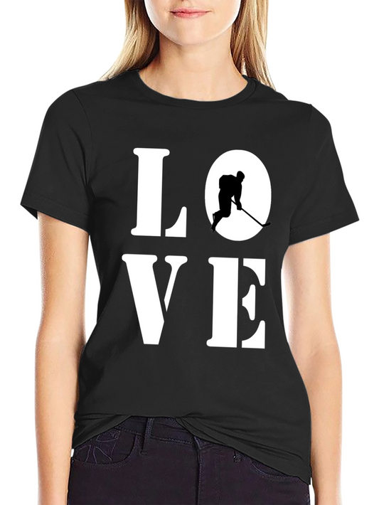 Love Hockey Graphic Tee - Sporty Unisex T-Shirt