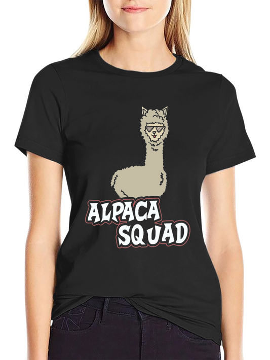 Alpaca Squad Black Graphic Tee